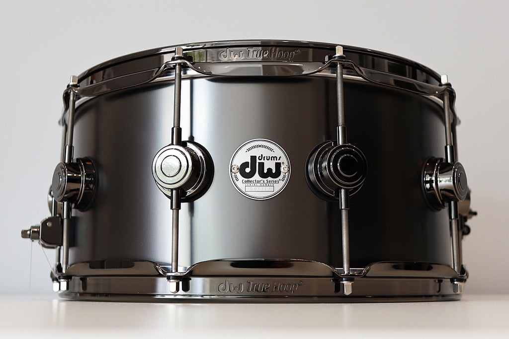 DW Collectors Satin Black Over Brass 6.5" x 14" Snare