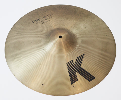 Zildjian K 18" Pre-Aged Dry Light Ride (1466g) ca. 1995