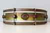 A & F Drum Co 3.5" x 14" Raw Brass Snare with Internal Snare