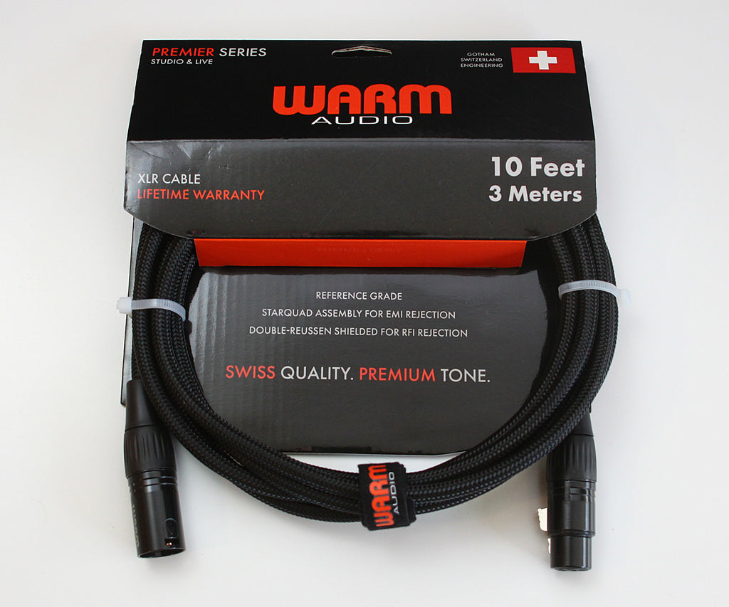 Warm Audio Premier Series 10' XLR Cable PREM-XLR-10