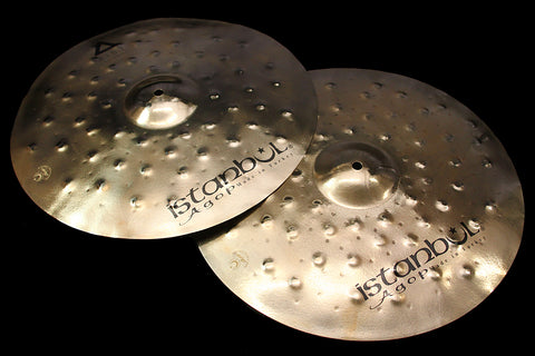 Agop XIST Dry Dark Brilliant 17" Hats (1153 & 1529g)