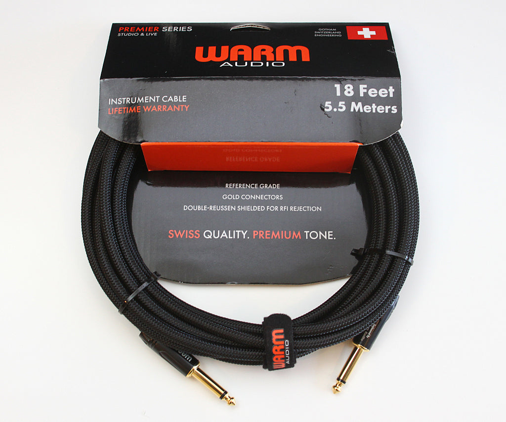 Warm Audio Premier Series 18' Instrument Cable PREM-TS-18