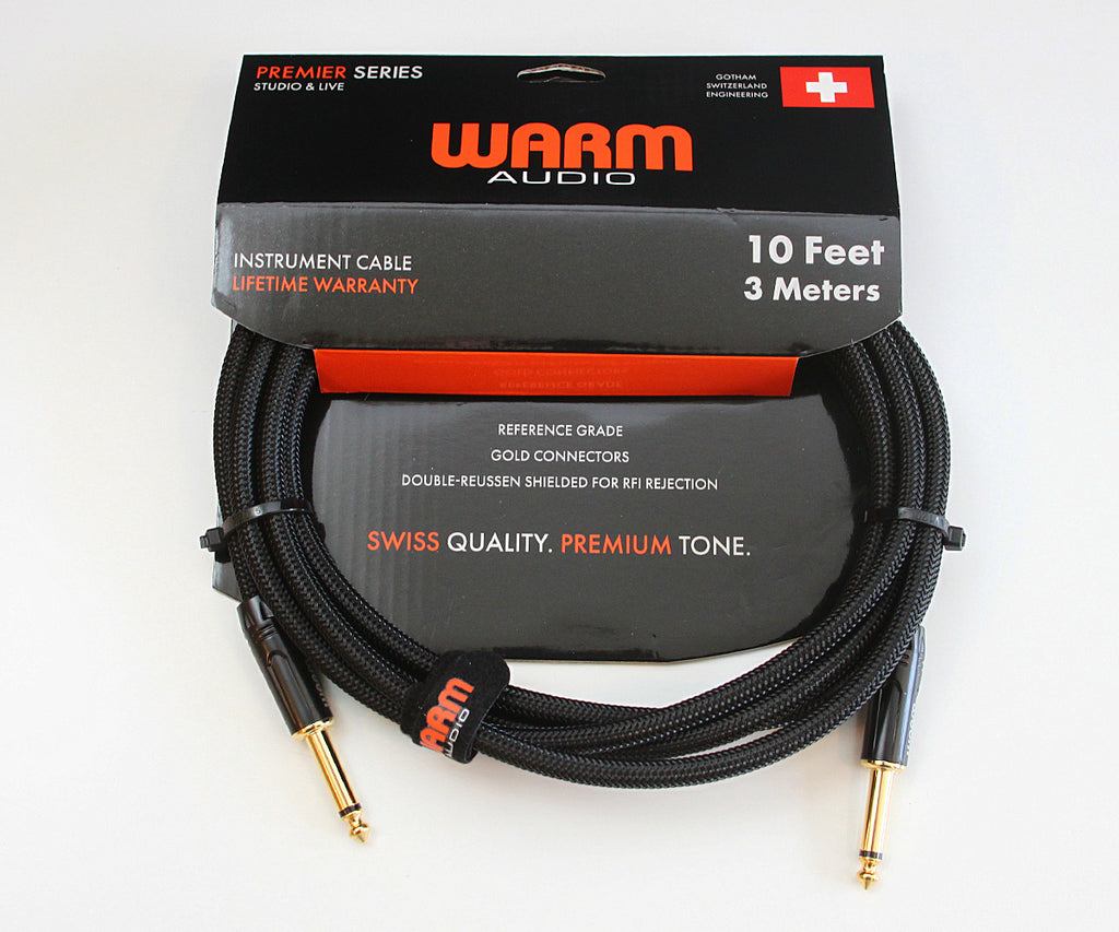 Warm Audio Premier Series 10' Instrument Cable PREM-TS-10