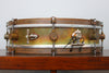A & F Drum Co 3.5" x 14" Raw Brass Snare with Internal Snare