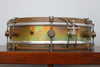 A & F Drum Co 3.5" x 14" Raw Brass Snare with Internal Snare