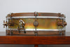 A & F Drum Co 3.5" x 14" Raw Brass Snare with Internal Snare