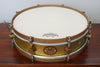 A & F Drum Co 3.5" x 14" Raw Brass Snare with Internal Snare