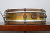 A & F Drum Co 3.5" x 14" Raw Brass Snare with Internal Snare