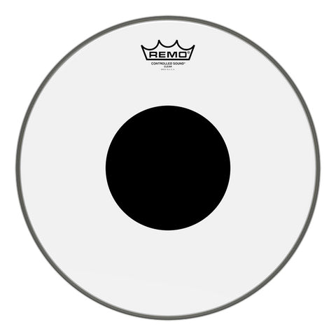 Remo Controlled Sound Clear Black Dot