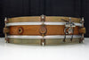 A & F Drum Co Rude Boy 3" x 13" Teak/Maple Snare with Internal Snare